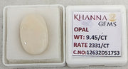 9.45/CT Natural FIRE OPAL with Govt. Lab Certificate-12632D51753